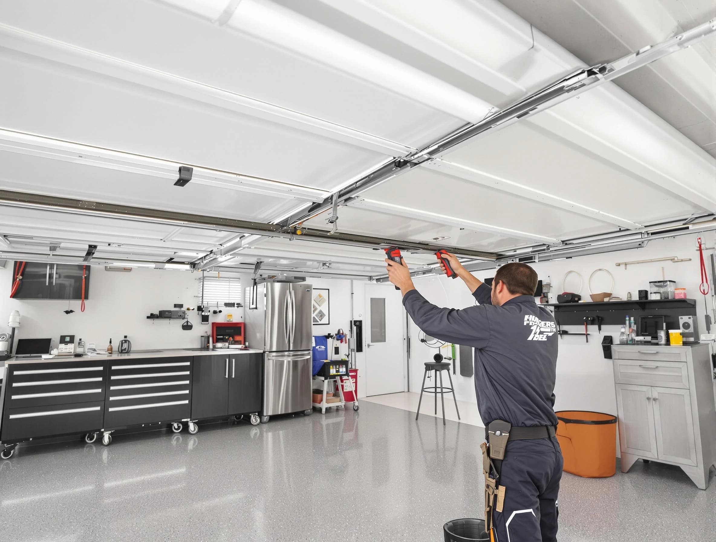 Overhead garage door repair service by Broomfield Garage Door Repair in Broomfield