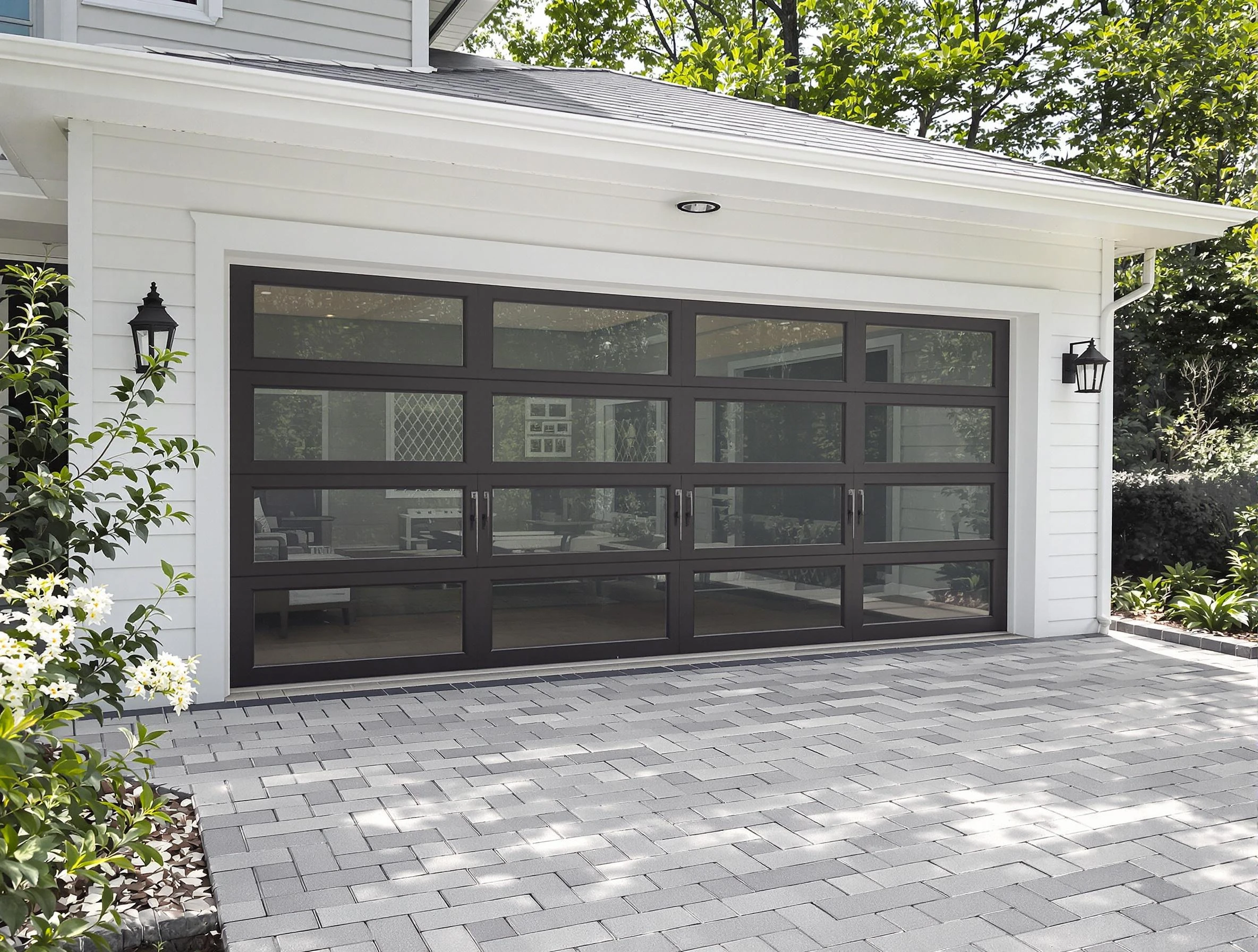 Broomfield Garage Door Repair design specialist presenting custom garage door options to Broomfield homeowner