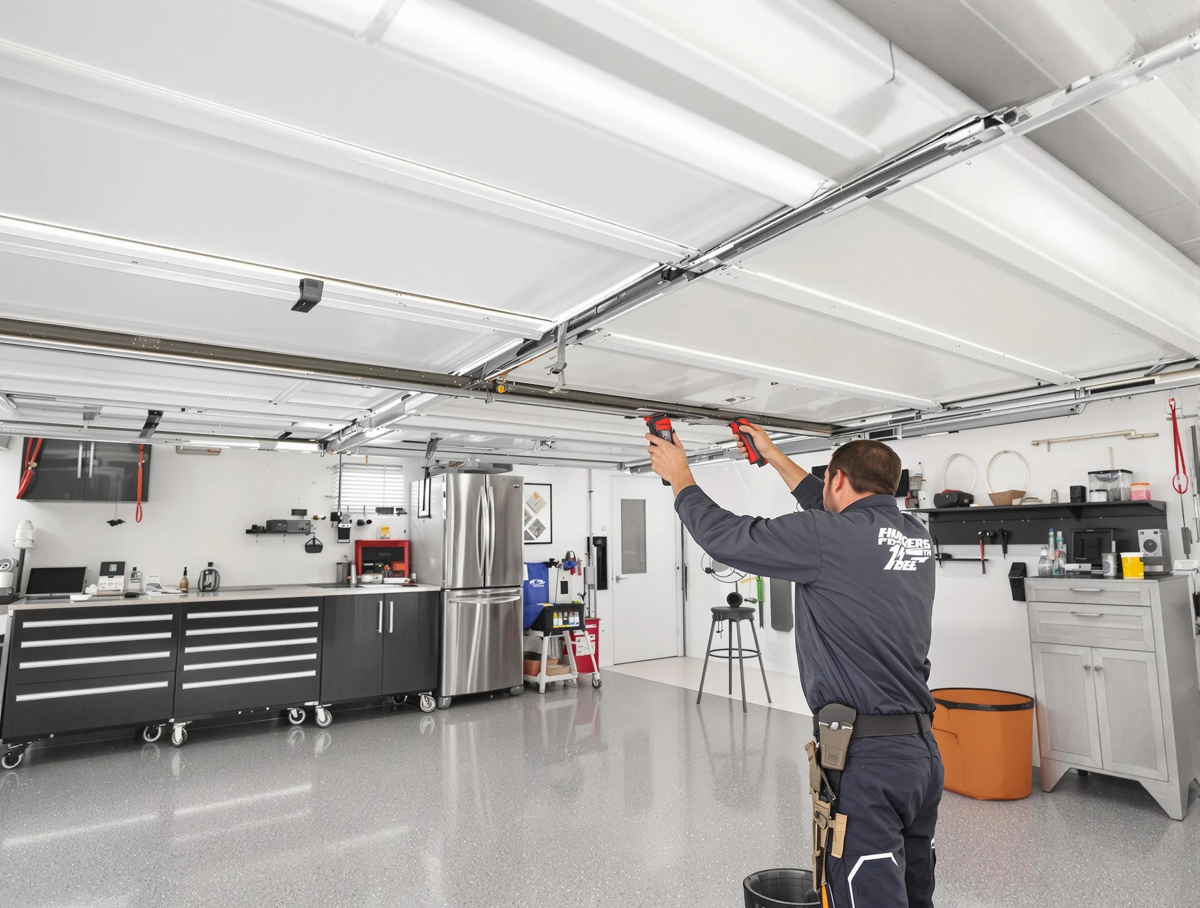 Overhead garage door repair service by Broomfield Garage Door Repair in Broomfield